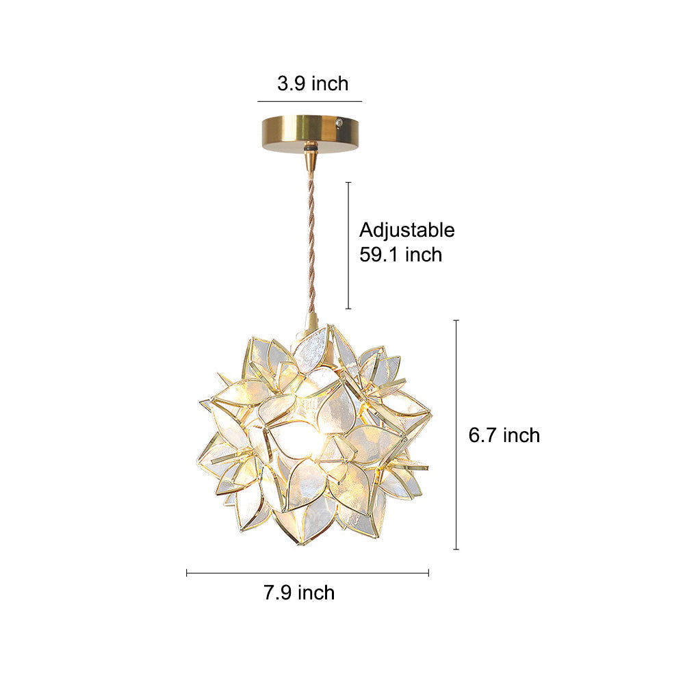 Gardenia Petals Romantic Pendant Light Li002523