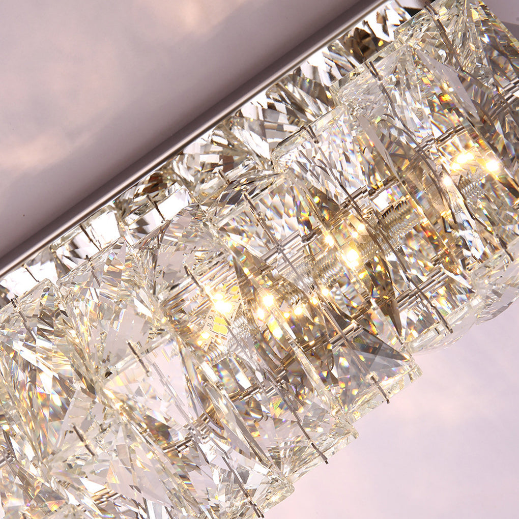 Creative Crystal Three Color Light Led Modern Wall Sconce Lighting Wall Lamp