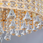 19 Round Crystal Pendants Led Ceiling Lights Fixture Ceiling Lamp