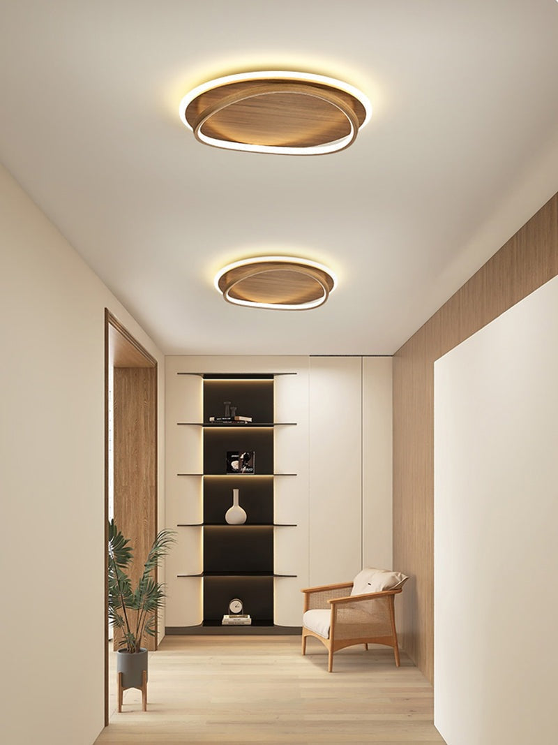 wooden-led-flush-mount-ceiling-light-with-metal-ring-in-modern-contemporary-style