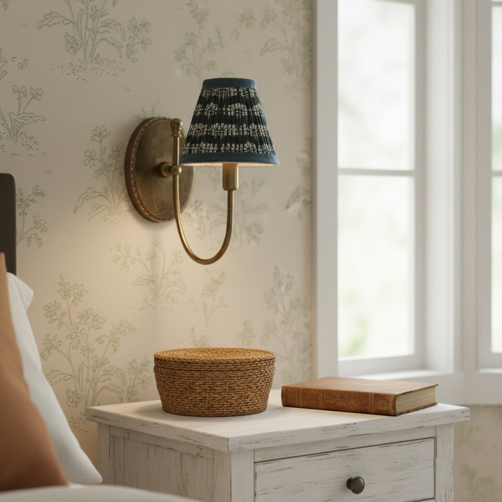 vintage-french-brass-fabric-drum-shade-wall-sconce