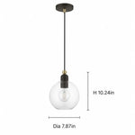 minimalist-clear-glass-dome-pendant-light
