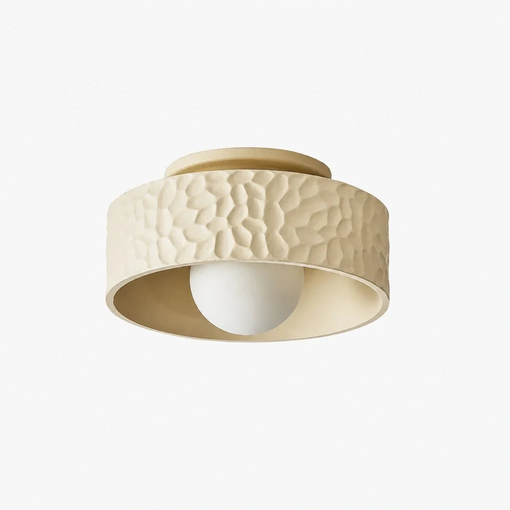 modern-textured-drum-shade-flush-mount-ceiling-light