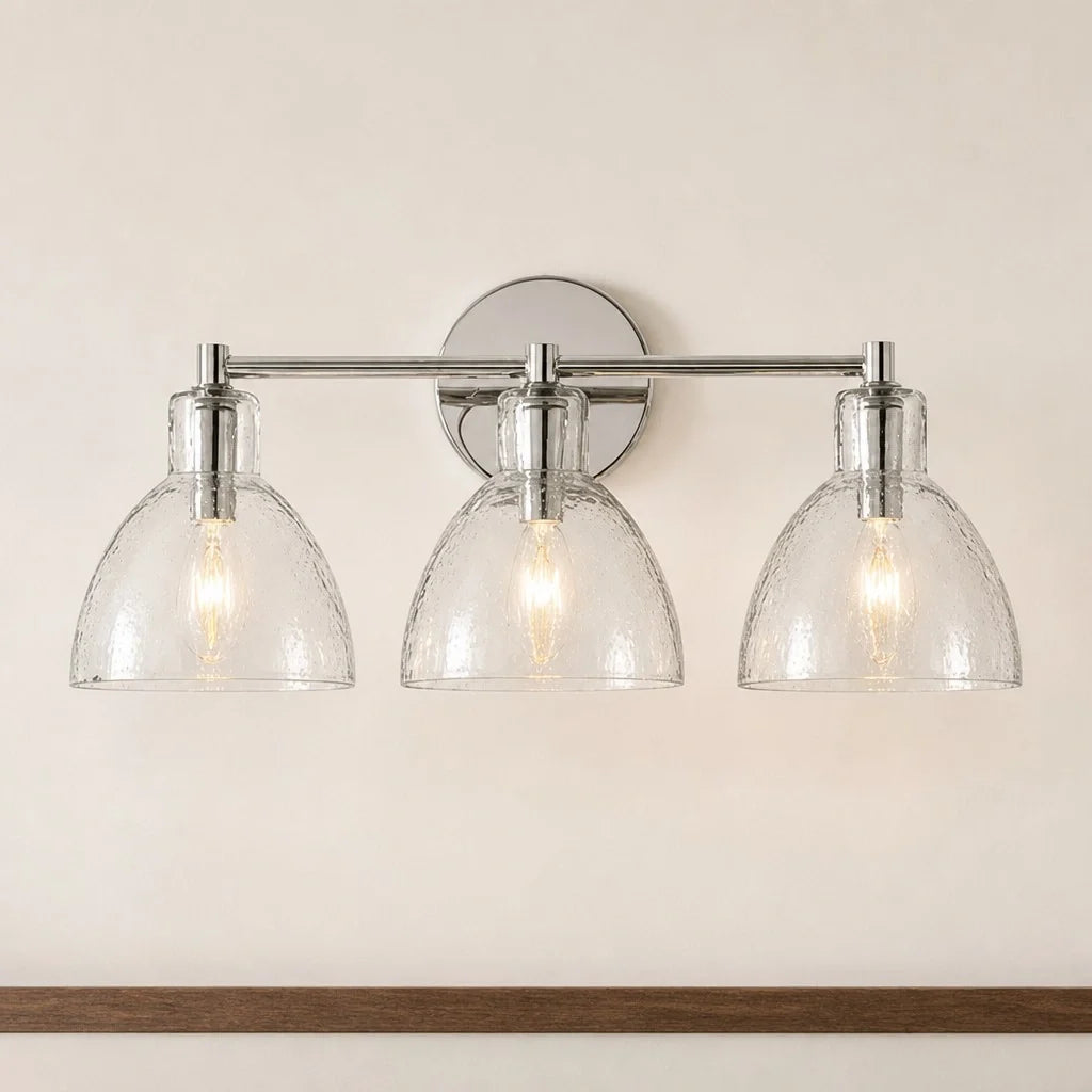 antique-brass-recycled-glass-wall-sconce-indoor-for-bathroom
