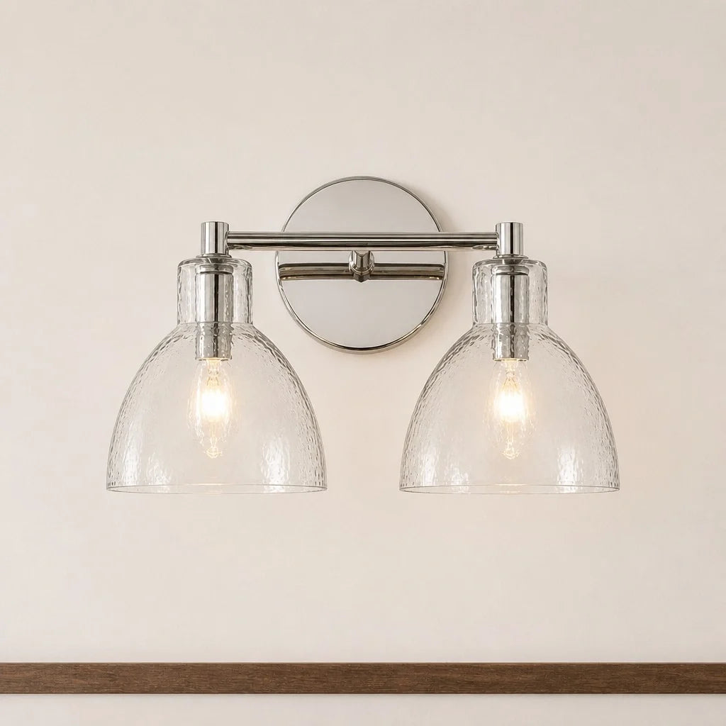 antique-brass-recycled-glass-wall-sconce-indoor-for-bathroom