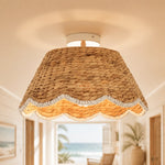 bohemian-style-scallop-rattan-flush-mount-ceiling-light