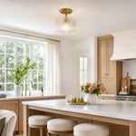 farmhouse-ribbed-glass-drum-shade-brass-semi-flush-mount-ceiling-light