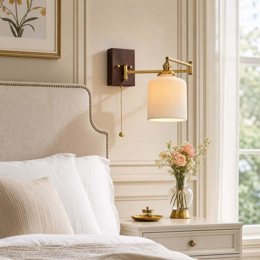 aurora-retro-ceramic-swing-arm-wall-lamp