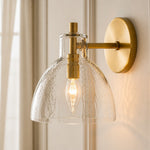 antique-brass-recycled-glass-wall-sconce-indoor-for-bathroom