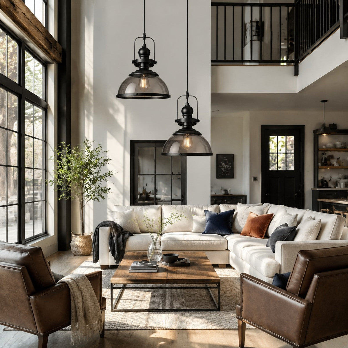 retro-industrial-glass-globe-metal-pendant-light