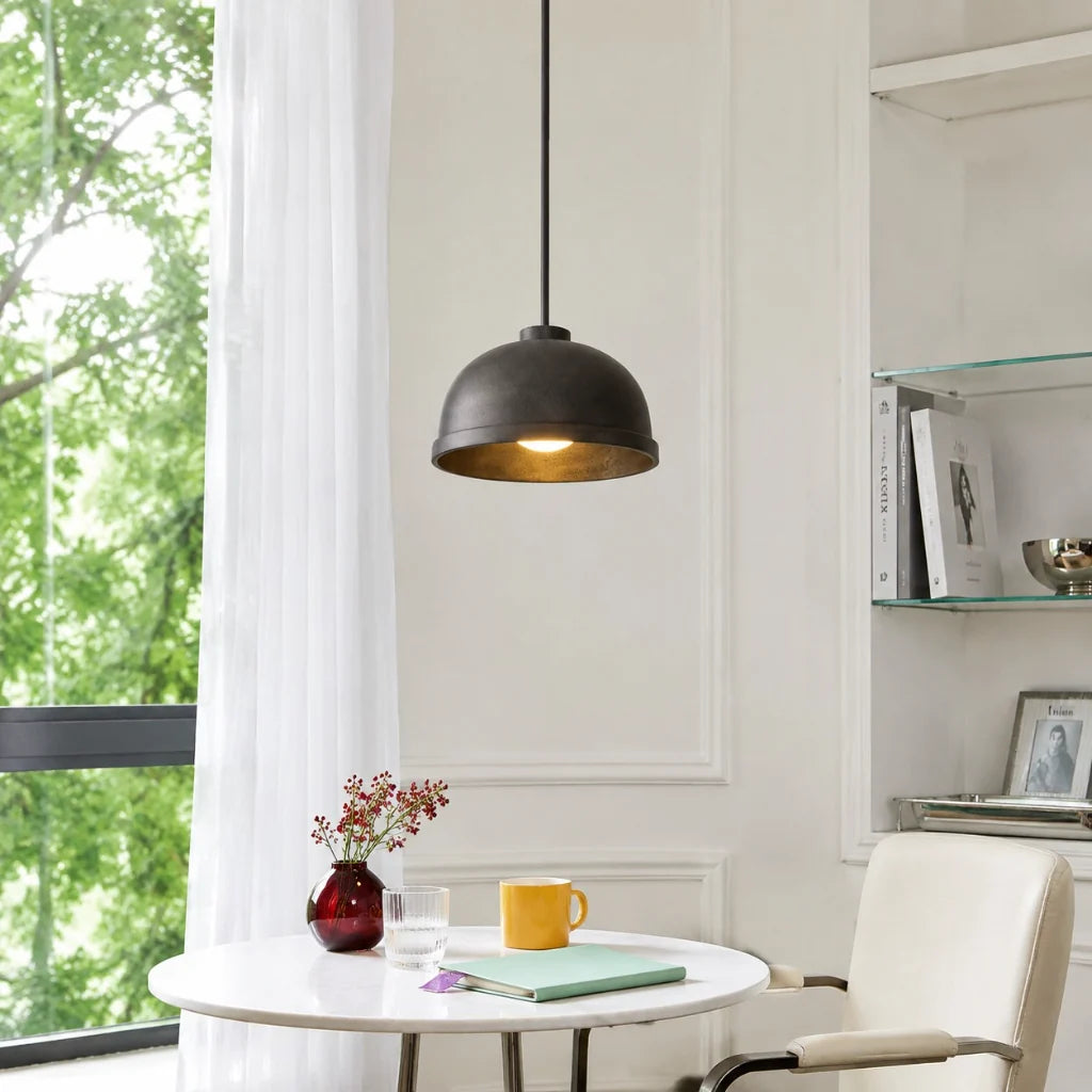 mabel-black-cast-aluminum-dome-pendant-light