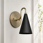 modern-tapered-cone-shade-vanity-sconce