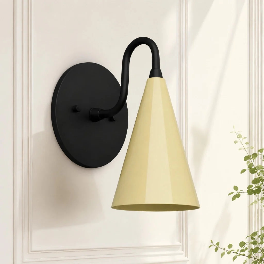 modern-tapered-cone-shade-vanity-sconce