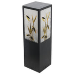 Square Landscape Pattern Led Vintage Solar Outdoor Path Lights Post Lights