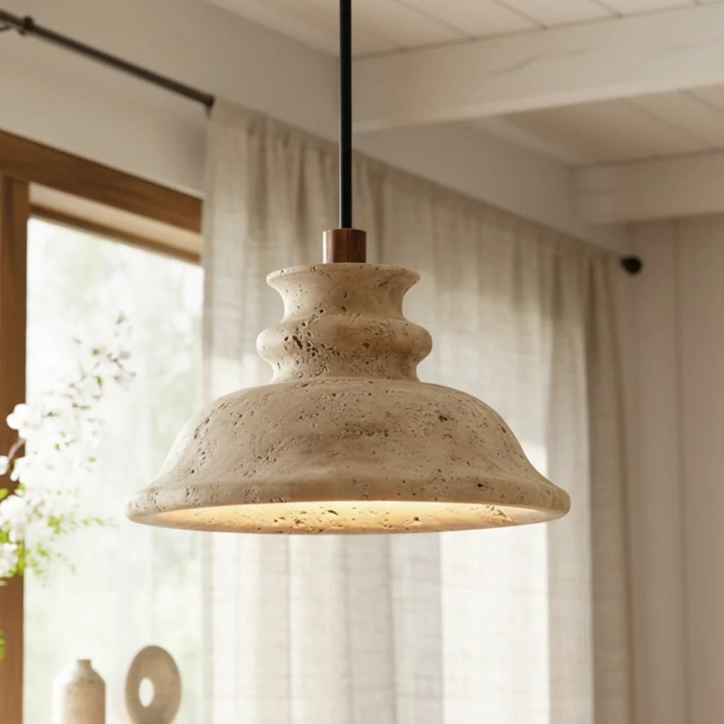 maja-wabi-sabi-bell-travertine-pendant-light