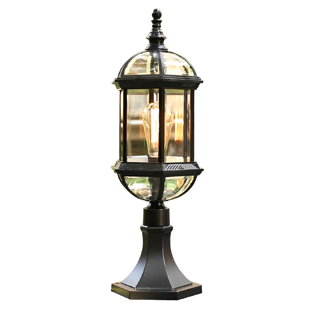 Retro Black Modern Fence Post Lights Li002334