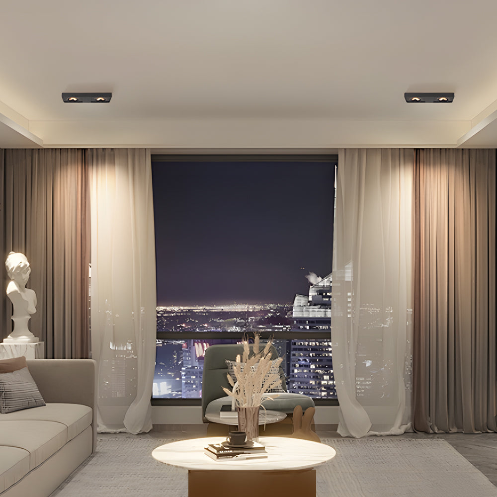 Square Led Anti Glare Flush Mount Ceiling Light