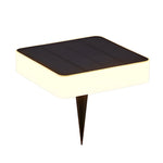 Waterproof Led Outdoor Ground Lawn Deck Recessed Solar Disk Lights Landscape Lighting
