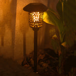 22 4 Inch Solar Black Pathway Light With Stake