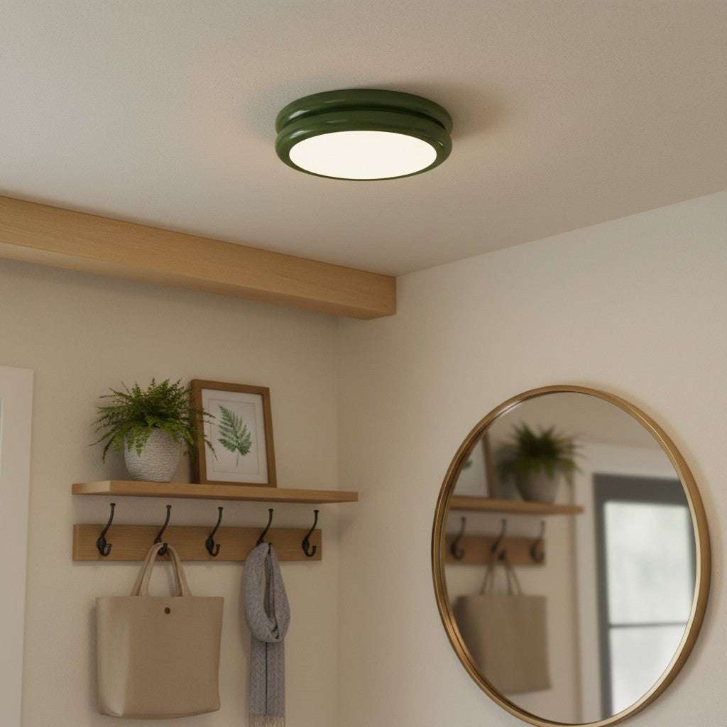 river-modern-green-circular-ceiling-light