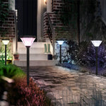 27 6 Inch H Black Garden Solar Pathway Lights