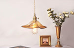 tea-coloured-glass-pendant-led-light-with-handkerchief-lampshade-in-vintage-style