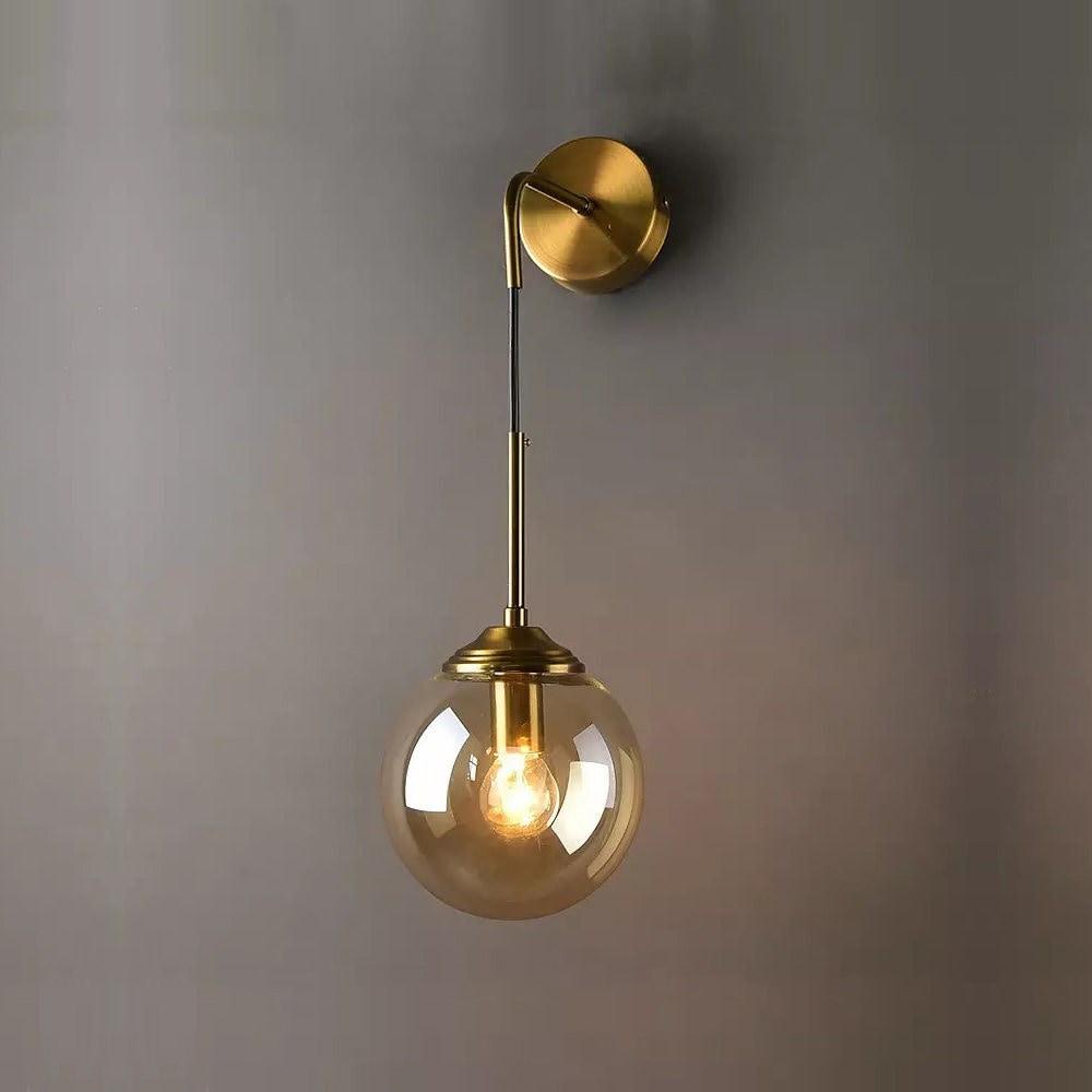 shiny-led-globe-wall-light-in-industrial-loft-style-dangling