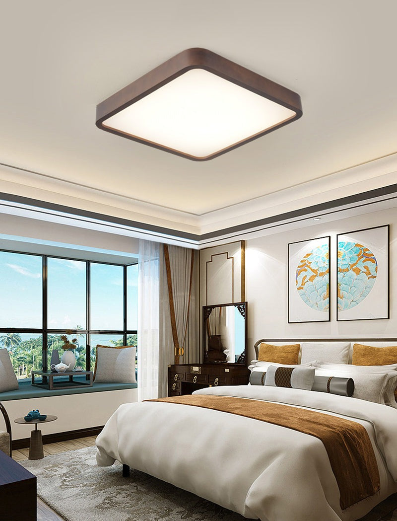wooden-square-led-flush-mount-ceiling-light-in-scandinavian-style