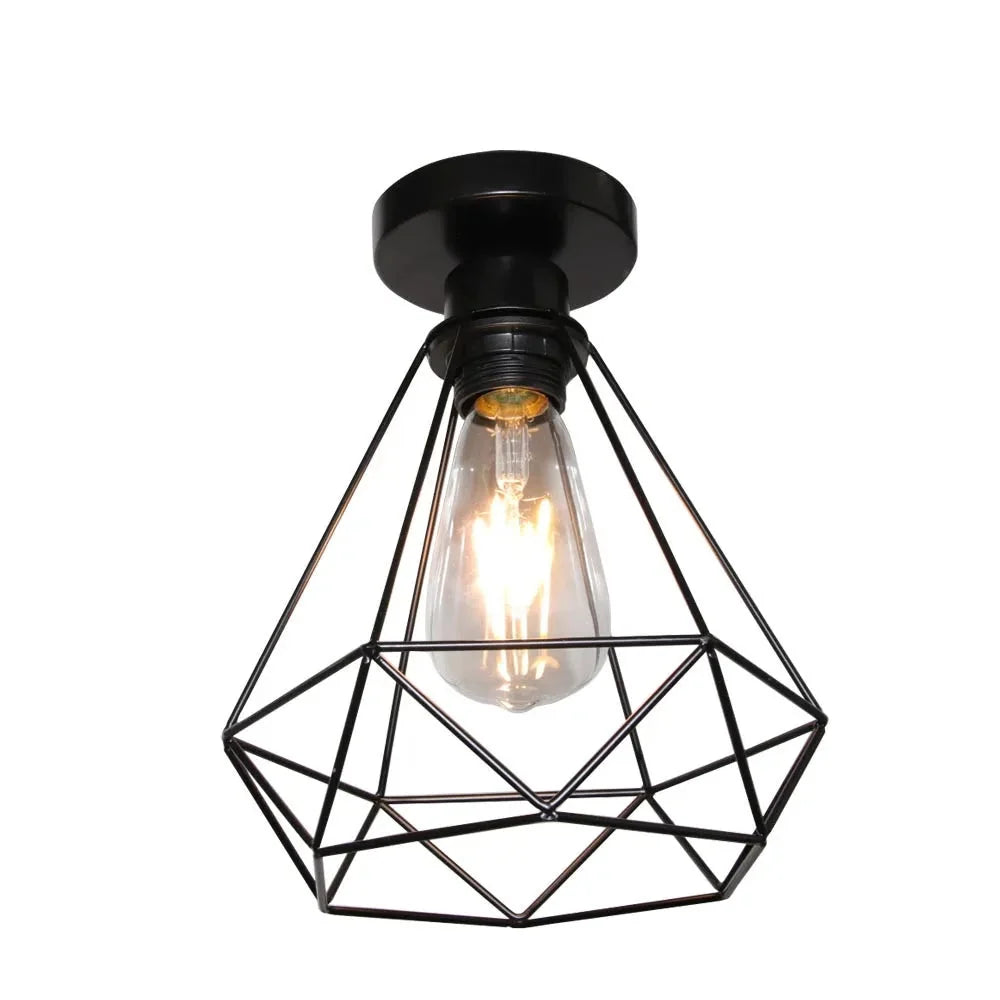 retro-industrial-metal-frame-ceiling-light-for-porch-hallway-kitchen-bathroom-69ui9501