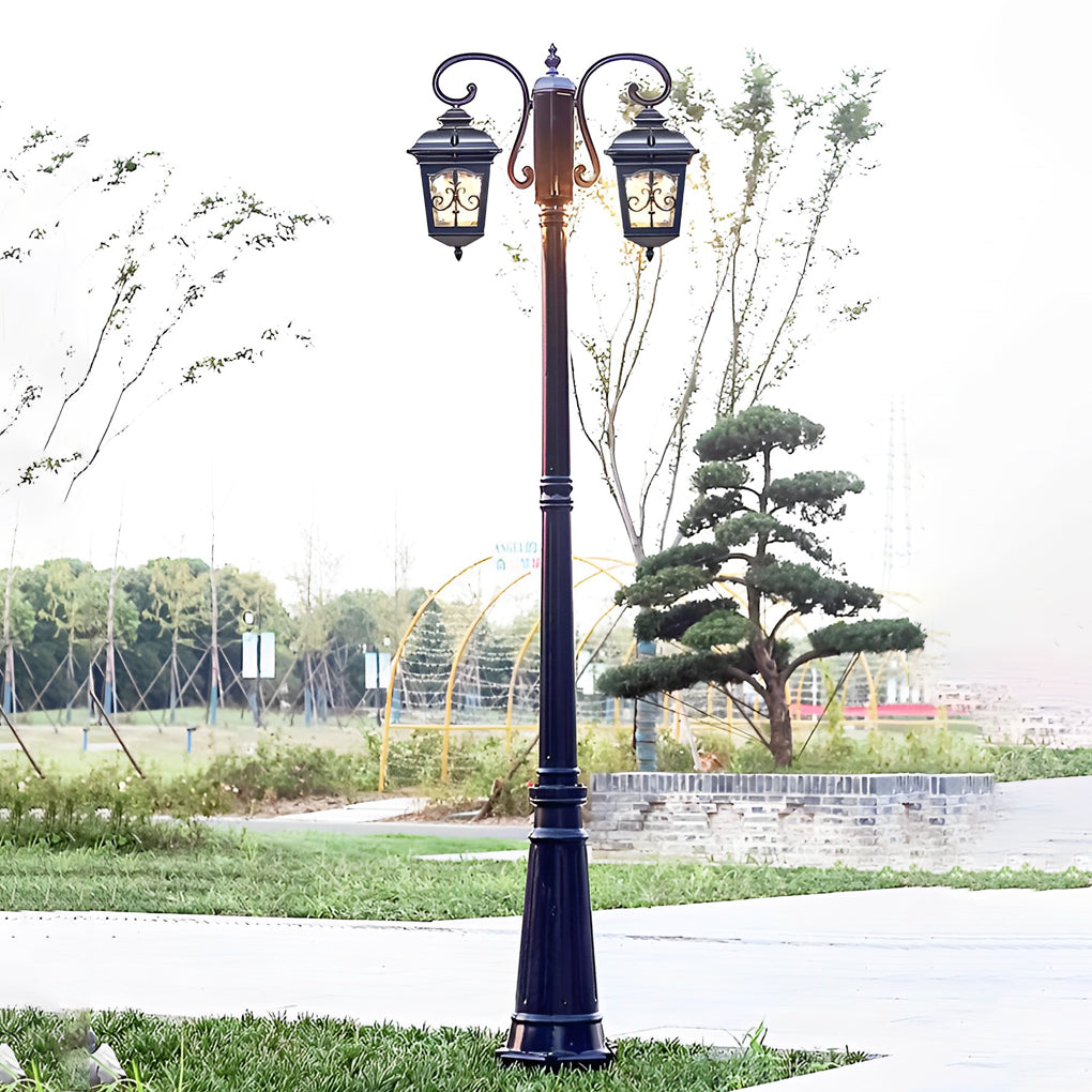 2 Light Outdoor Waterproof Retro European Style Street Lights