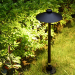 Mushroom Shaped Waterproof Led Black Outdoor Path Lights