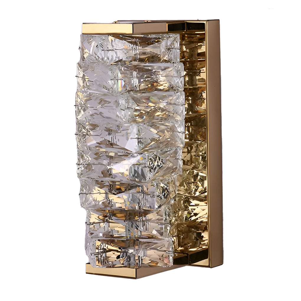 Creative Crystal Three Color Light Led Modern Wall Sconce Lighting Wall Lamp