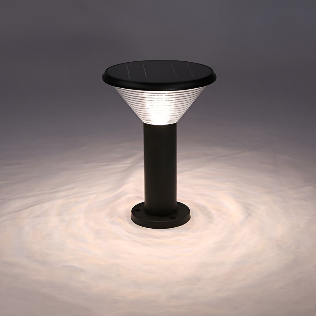 Round Light Control Induction Solar Pathway Lights