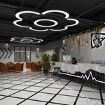 Curved Slim C Shape Led Pendant Half Circle Hanging Profile Light For Office