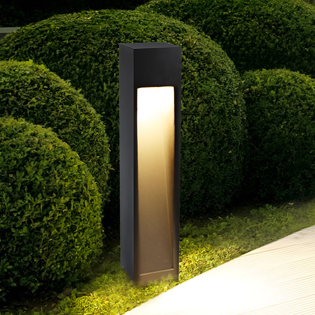 Square 5W Led Waterproof Black Modern Pathway Light
