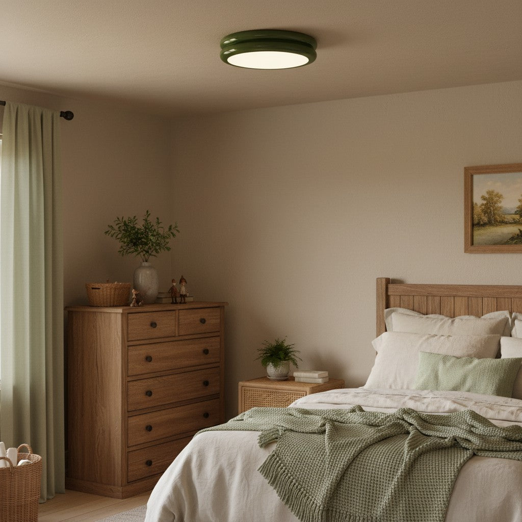 river-modern-green-circular-ceiling-light