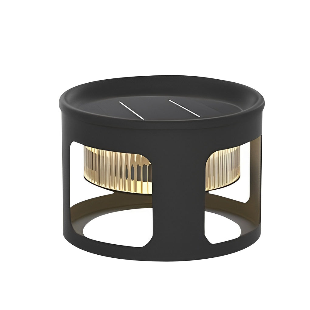 Round Solar Powered Outdoor Lights Ha080964