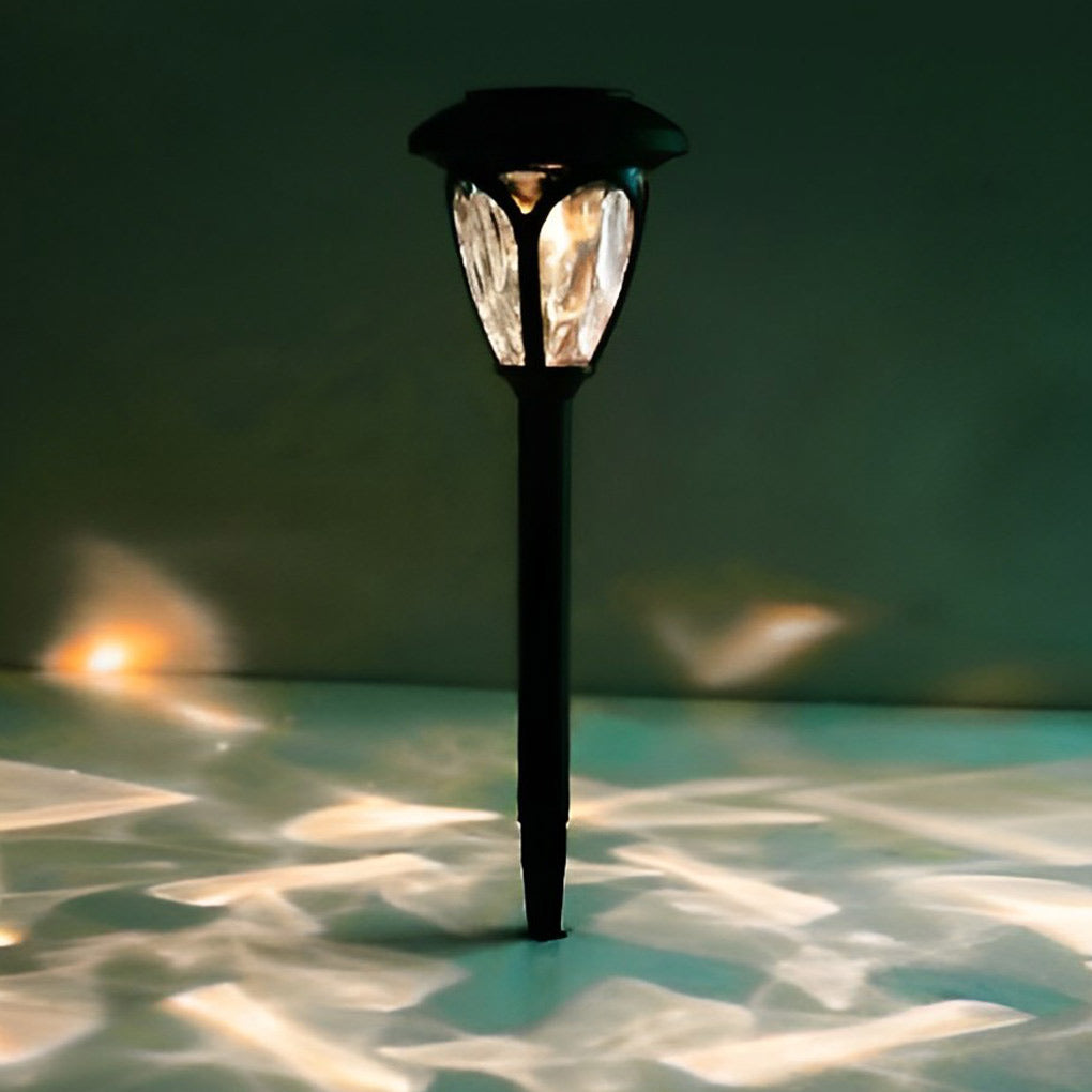 2Pcs Waterproof Solar Lawn Lamp Ha083001