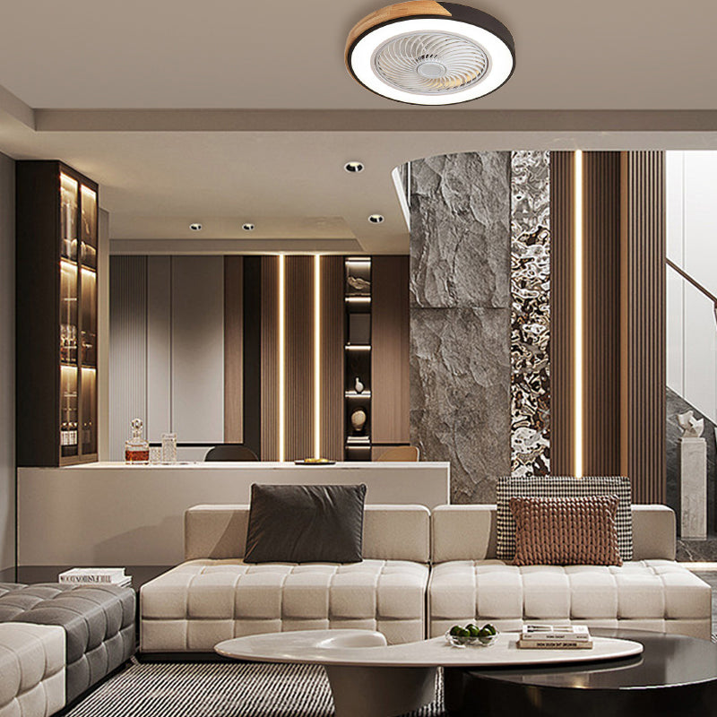 Contemporary Wooden Ceiling Fans With Led Lights