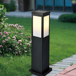 Industrial Style Square Led Solar Landscape Lighting Waterproof Outdoor Pathway Lights With Remote Control