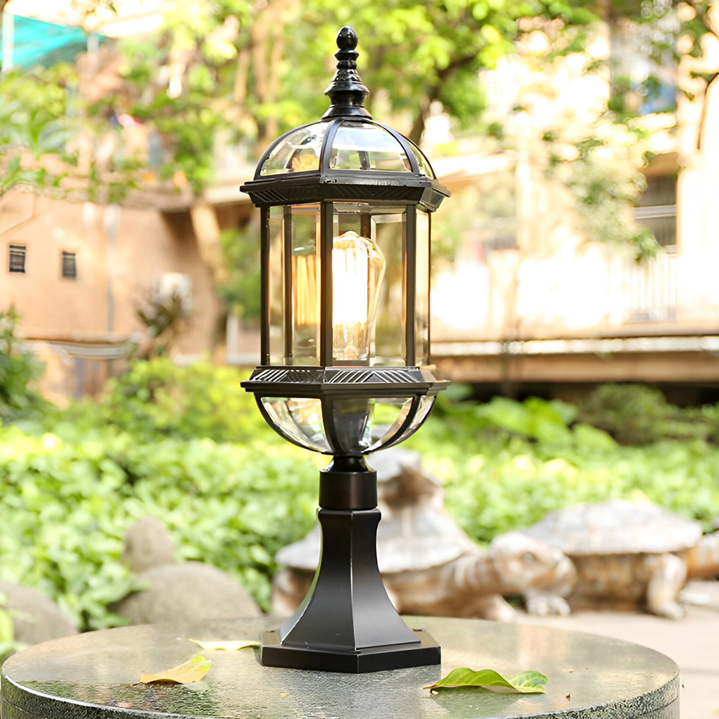 Retro Black Modern Fence Post Lights Li002334