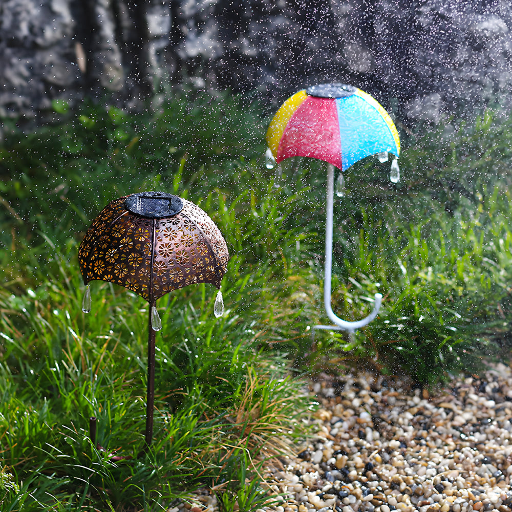 Umbrella Raindrops Waterproof Solar Lawn Light Li002671