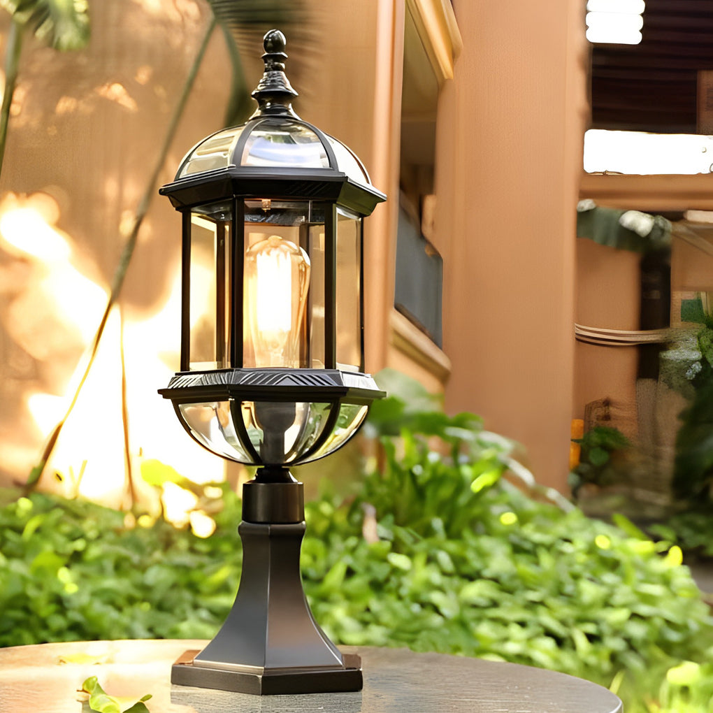 Retro Black Modern Fence Post Lights Li002334