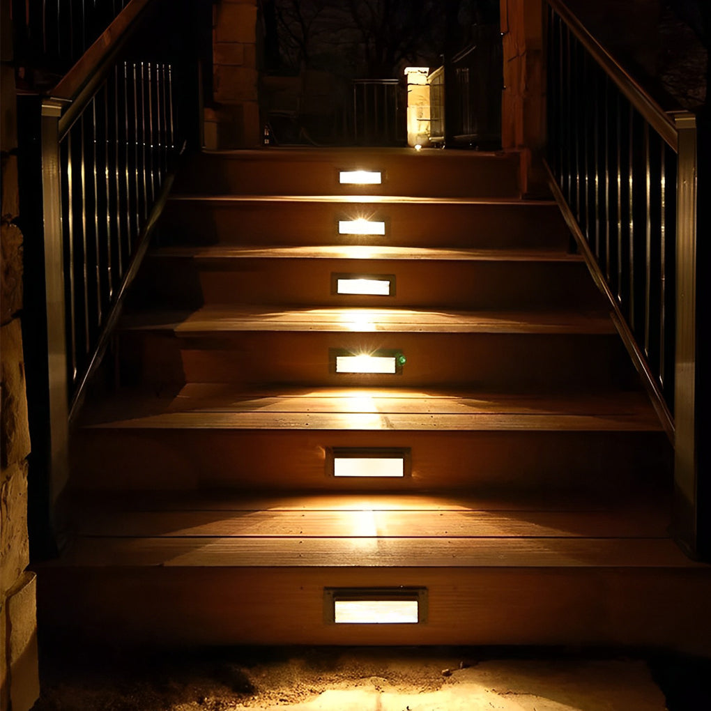 Rectangular Grilles 3W Led Ip65 Stair Wall Reccessed Lights Integrated Step Lighting