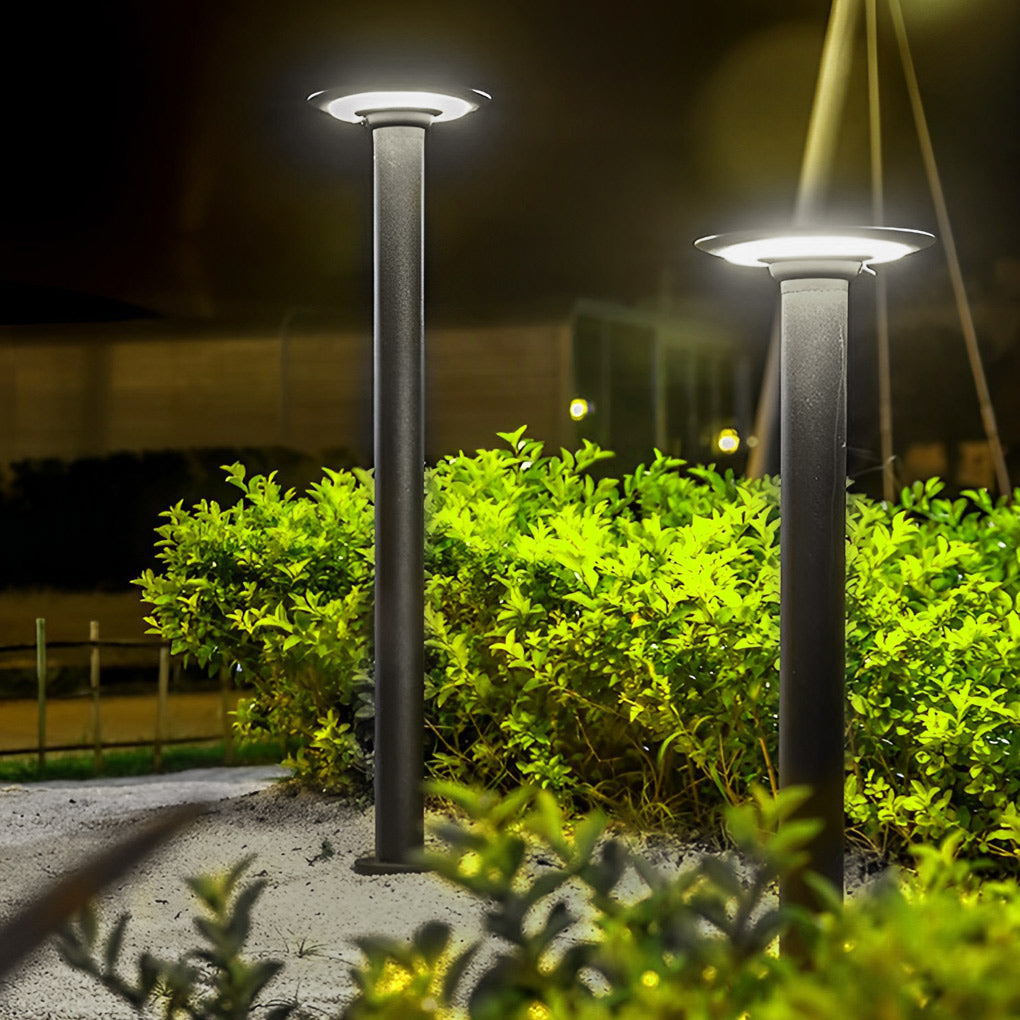 Round Waterproof Solar Outdoor Lawn Lamp Ha082918