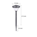 27 6 Inch H Black Garden Solar Pathway Lights