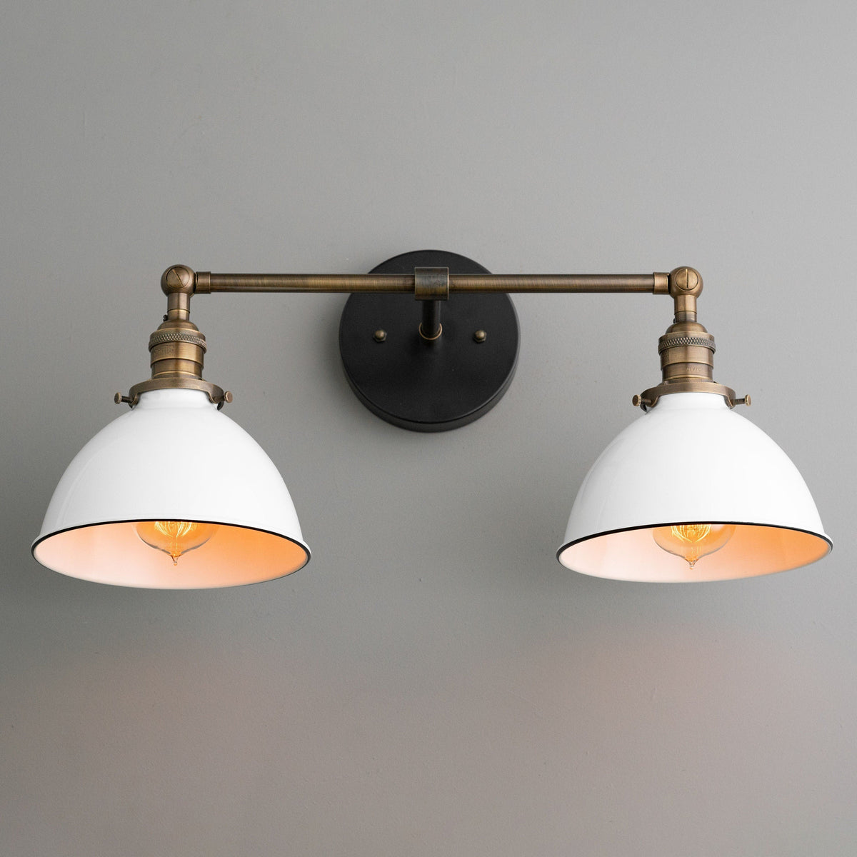 farmhouse-vanity-white-shade-light-wall-light-fixture-industrial-lighting-antique-brass-rustic-vanity-light