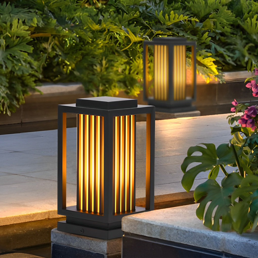 Vertical Strip Shape Outdoor Lawn Lamp Ha079586