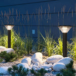 Round Light Control Induction Solar Pathway Lights