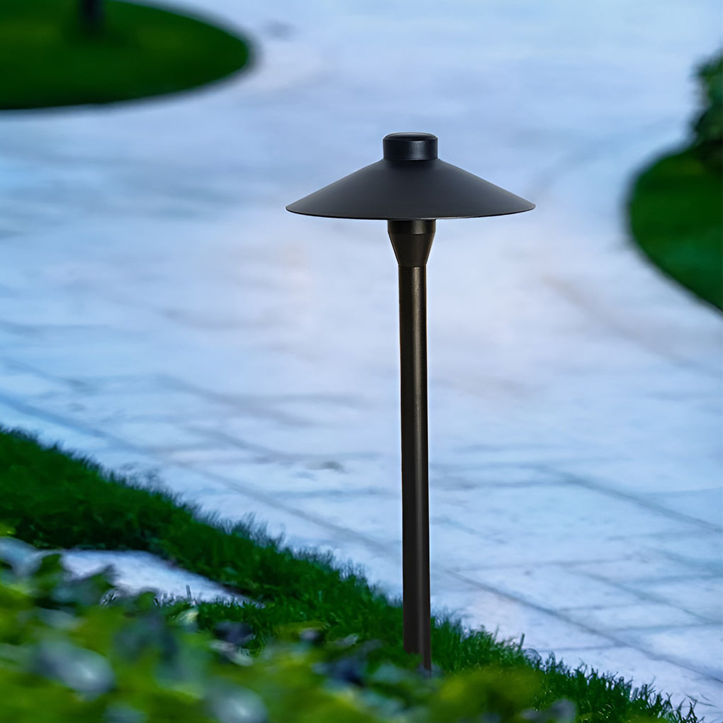 Mushroom Shaped Waterproof Led Black Outdoor Path Lights